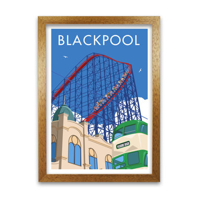 Blackpool Pleasure Beach by Stephen Millership - Graphic Art Print on Paper