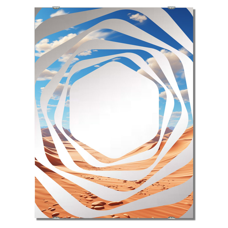 Lueben - Miroir mural décoratif du désert MIR140868, 40 po x 30 po