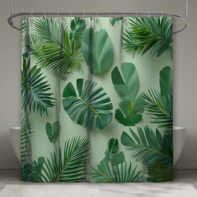Rideau de douche Tropical, L 70 po x H 84 po