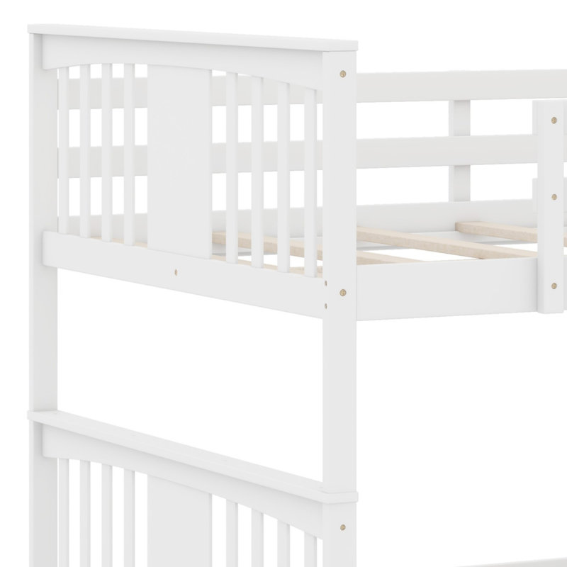 Kaeliana Kids Bunk Bed, White, Full Over Full