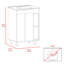 Meuble-lavabo Akron, blanc