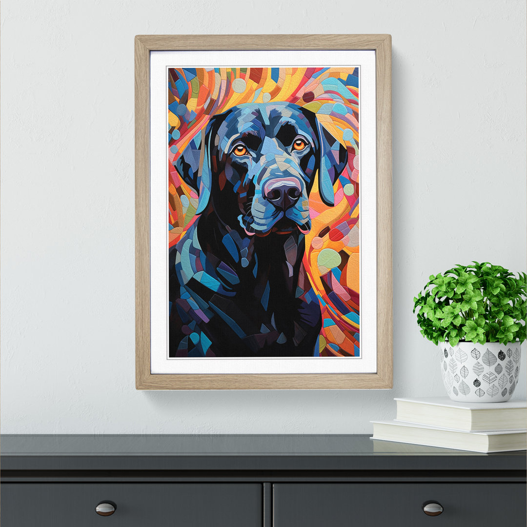 Labrador Retriever Orphism Art - Framed Print