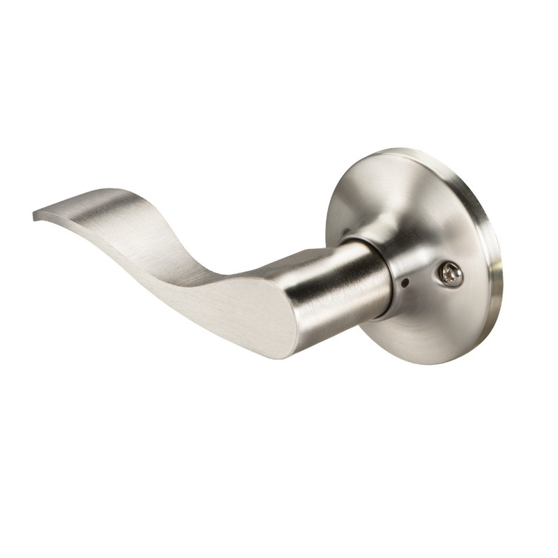 Single Dummy Lock with Keowee Lever, Satin Nickel, Left