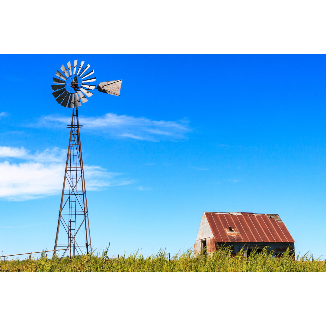 A Kansas Landscape by Lemanieh - Wrapped Canvas Print