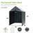 Outdoor Bicycle Shed, Motorcycle Storage Shed - Storage Shed With Roll-Up Door And Ventilation Windows, Waterproof And Windproof Pe Tarpaulin Tool Shed-121896930