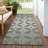 Machine Washable Indoor/Outdoor Lockway ACN2423 Geometric Rug-456691344