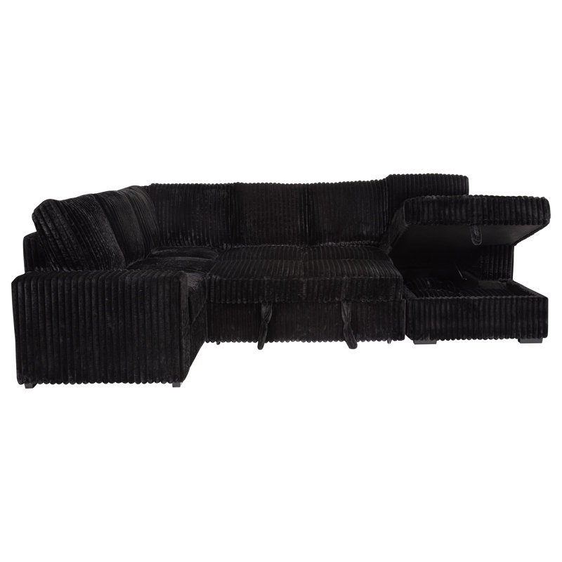 Canapé modulaire Thurston, Noir
