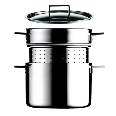 Pot à pâtes MEPRA Attiva Tri-Ply (acier inoxydable, aluminium, acier inoxydable magnétique)