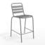 Tabouret de bar commercial à l'intérieur et à l'extérieur avec dossier à trois lattes en métal-1678353355