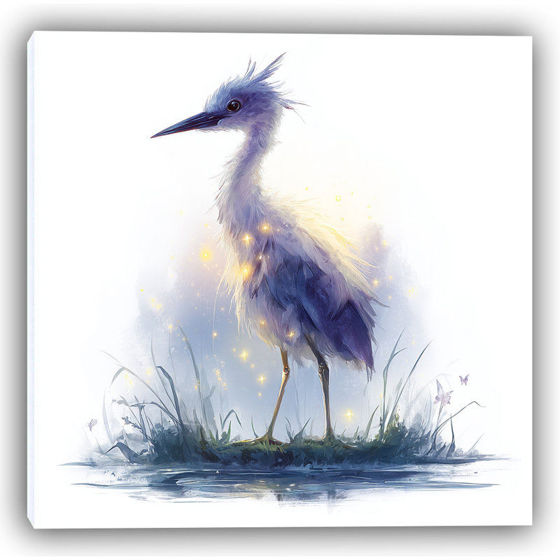 «Heron at Dawn», art mural sur toile tendue