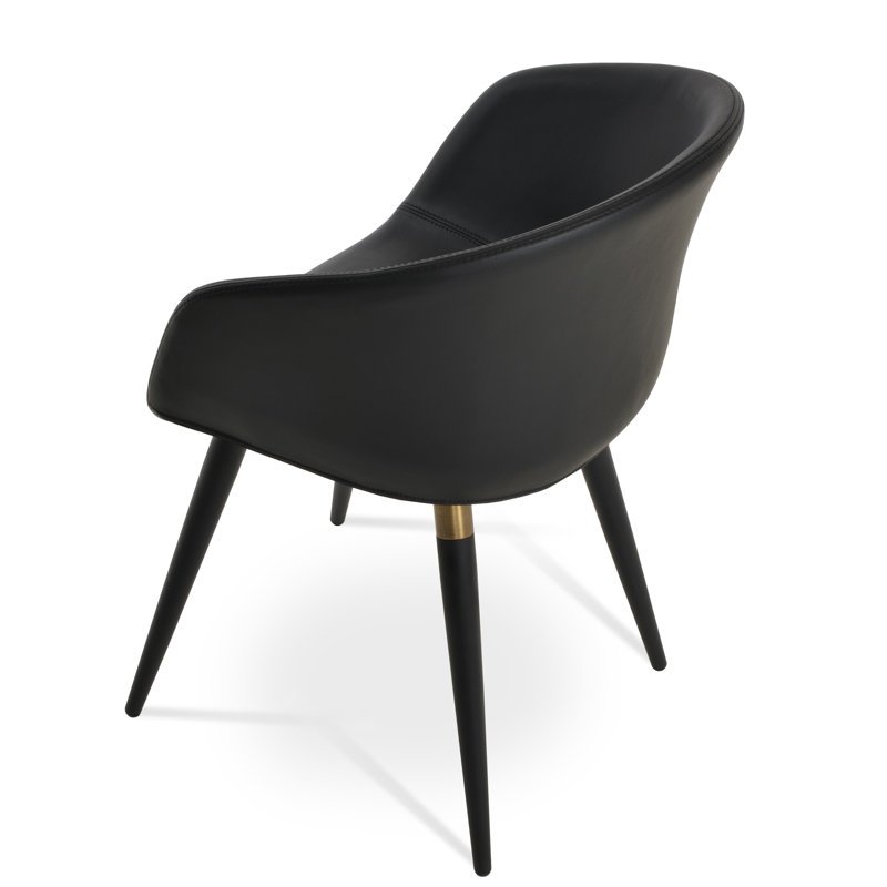 Fauteuil Tribeca Ana, Noir, Noir