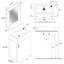 Ensemble de meuble-lavabo mural simple avec miroir 18 po Glassman-529133604