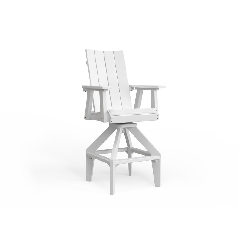 Berlin Gardens SOL Extra Tall Swivel Chair, White