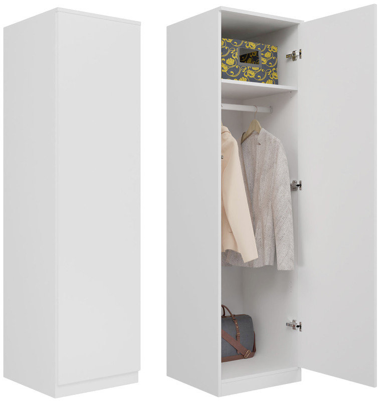 Holzhauer Manufactured Wood Wardrobe, White