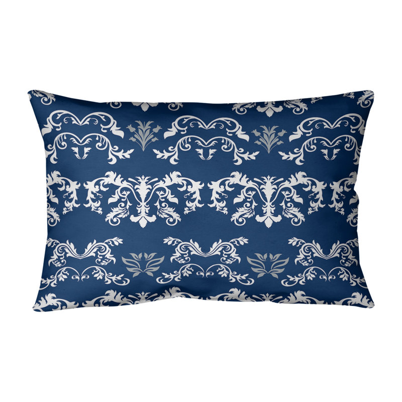Housse de coussin Football Baroque, Simili daim, Blanc / bleu bolide / gris