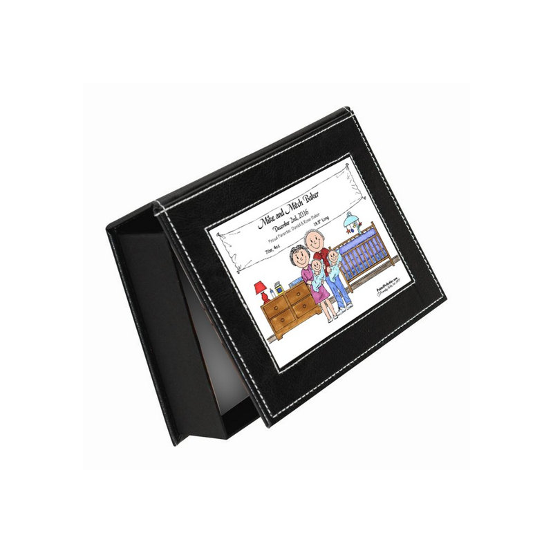 Faux Leather Memory Box