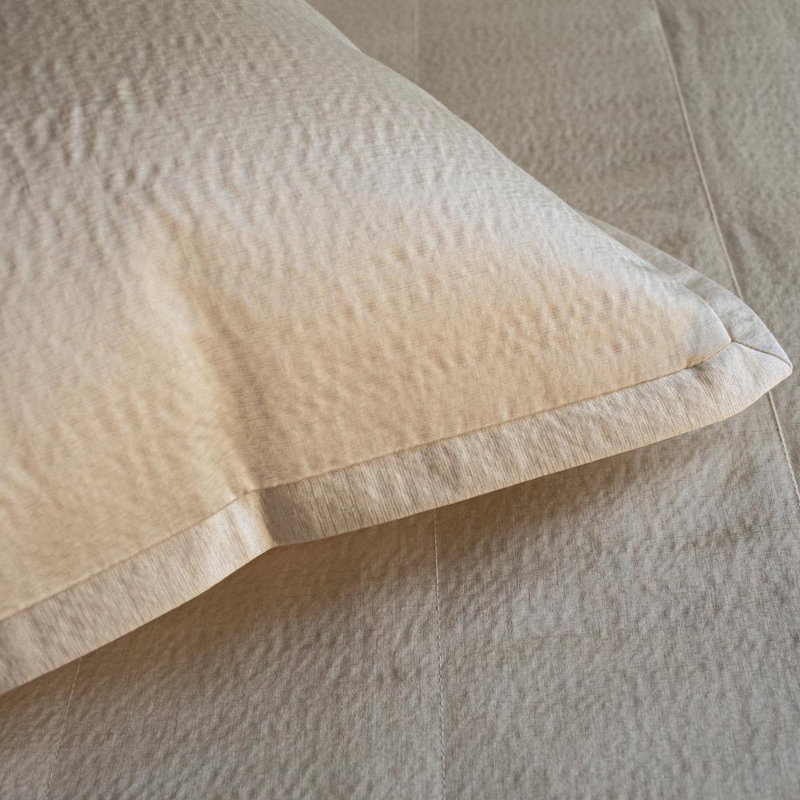 Hammered Euro Sham, Taupe