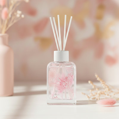 Pink Flower Reed Diffuser - Lily Of The Valley - Magetic Box