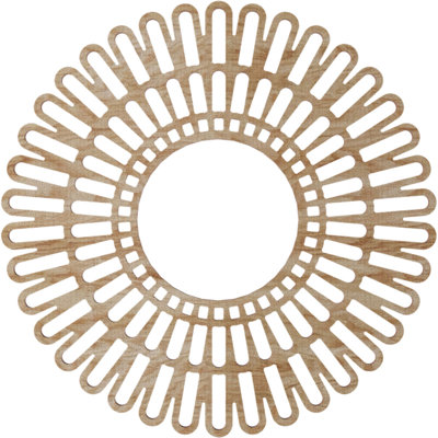 24"OD x 8 7/8"ID x 3/8"T Cornelius Wood Fretwork Pierced Ceiling Medallion, Cherry