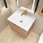 Hajera 23.6'' Single Bathroom Vanity with Resin Top-1591501726
