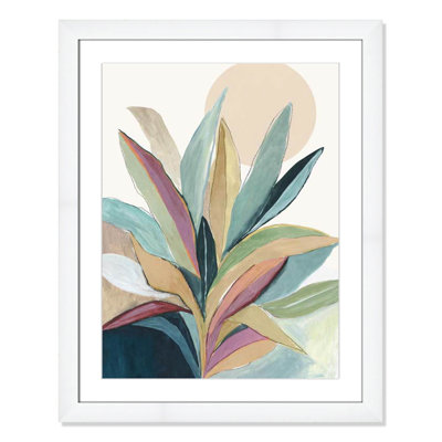 Sherbrooke Sunny Bright Leaves I Framed On Paper by Asia Jensen Print
