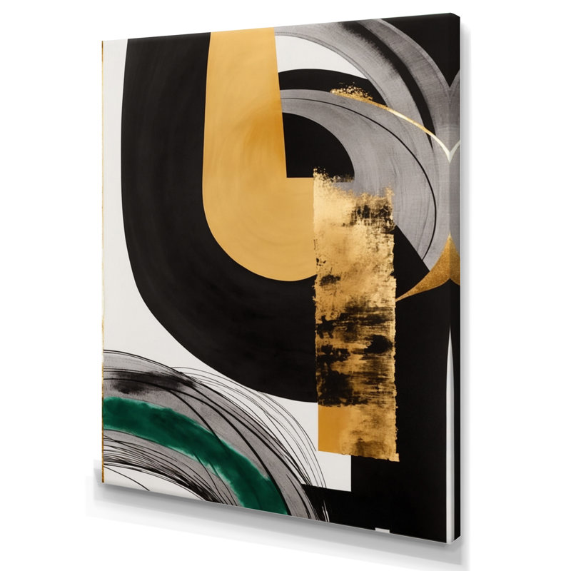 Modern Green Deco II - impression sur toile, H 40 po x l 30 po x P 1,5 po, Toile tendue