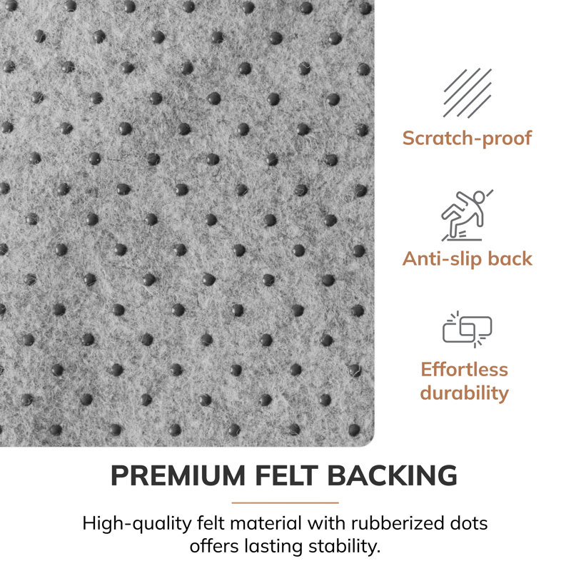 Jasper Multicolor 36" x 48" Anti-Slip Rugged Chair Mat