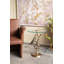 Table d'appoint artistique avec plateau en verre
