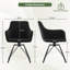 49cm H Velvet Upholstered Metal Armchair-556971943
