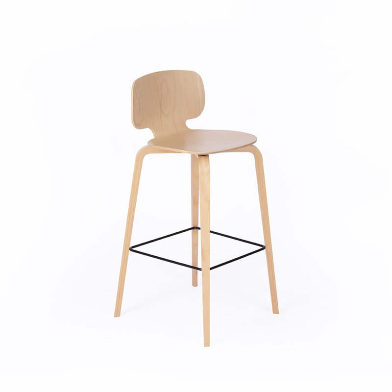 Myla Counter Stool, Oak/Black