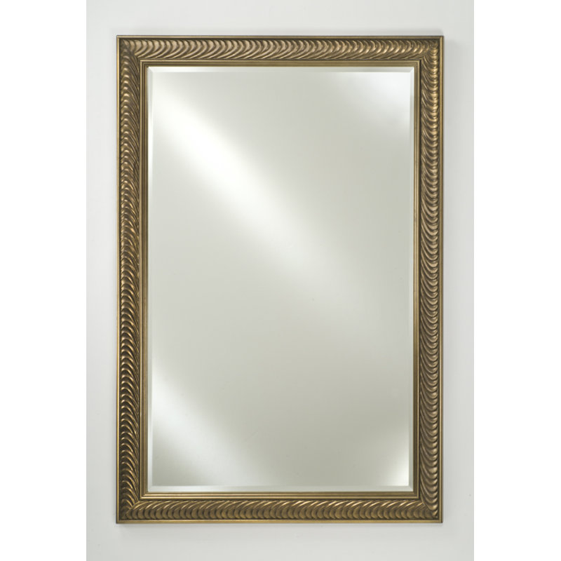 Miroir d'appoint Holdrege, Or brut Valence, H 22 po x l 16 po