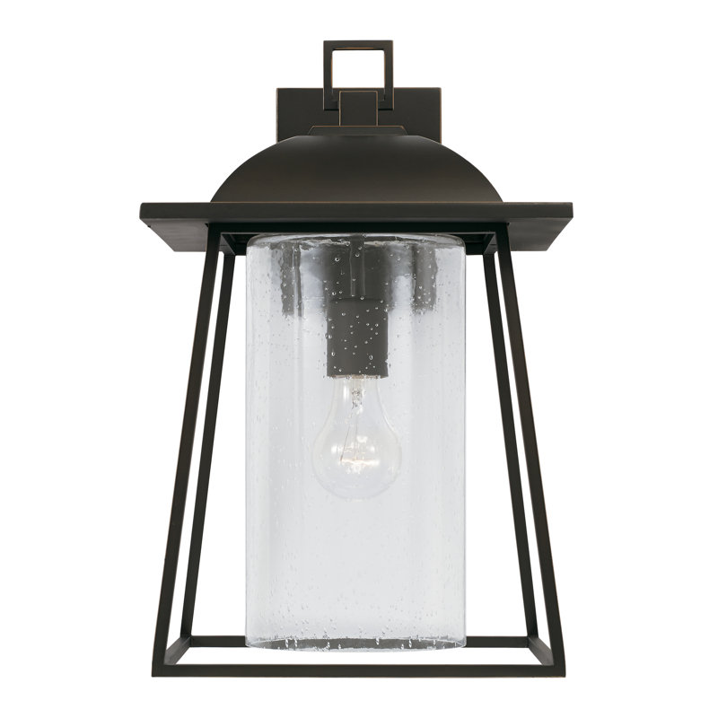 Lanterne murale d'extérieur 16,25 po H, Bronze huilé, H 16,25 po x l 10,5 po x P 11,25 po
