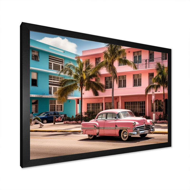Jacksonville Bay Florida III sur toile, H 16 po x l 32 po x P 1 po, Cadre photo noir