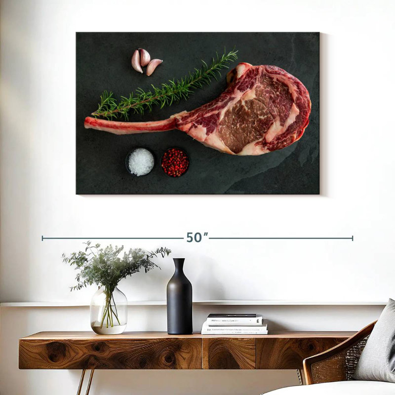 Yarlin Raw Tomahawk Steak, 26" H x 39" W