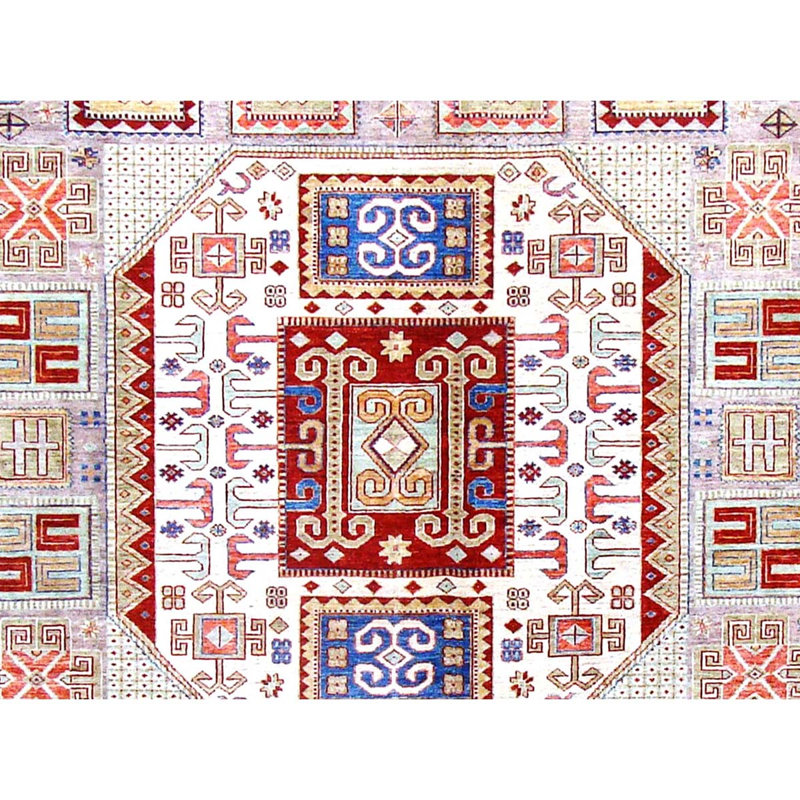 One-of-a-Kind High-Quality Hand-Knotted Blue/Gray Area Rug