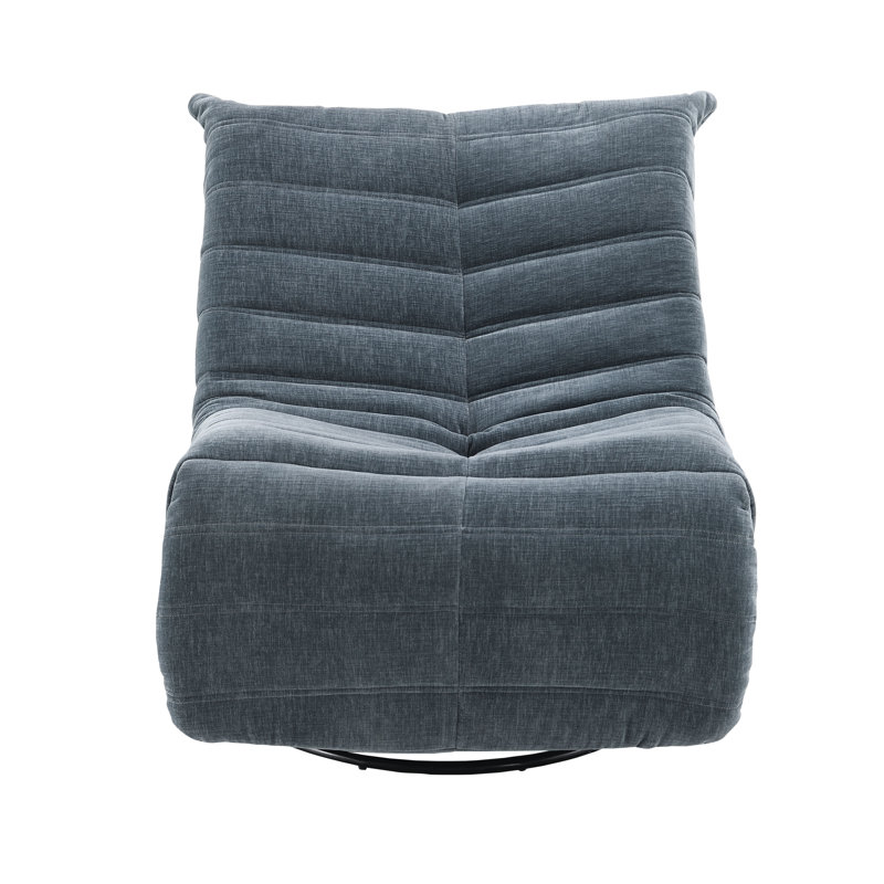 Fauteuil inclinable oscillant en chenille Bovee, Gris foncé