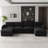 Plush Wide Corduroy Modular Sectional Sofa With Ottomans, L U Shaped Livingroom Sofa-1280438653