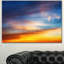 « coucher de soleil bleu ciel impressionnant », impression sur toile tendue-25566337