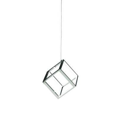 Eburnean  Gold LED Square Pendant