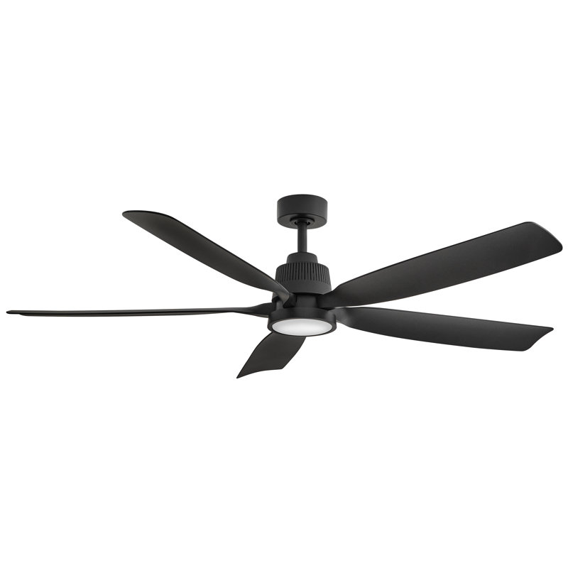 Hinkley Bodin LED Smart Fan, Matte Black, Matte Black