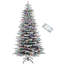 Arbre de Noël artificiel enneigé 6,5 pi