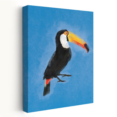 Bright Birds III - animaux oiseaux, art bleu noir