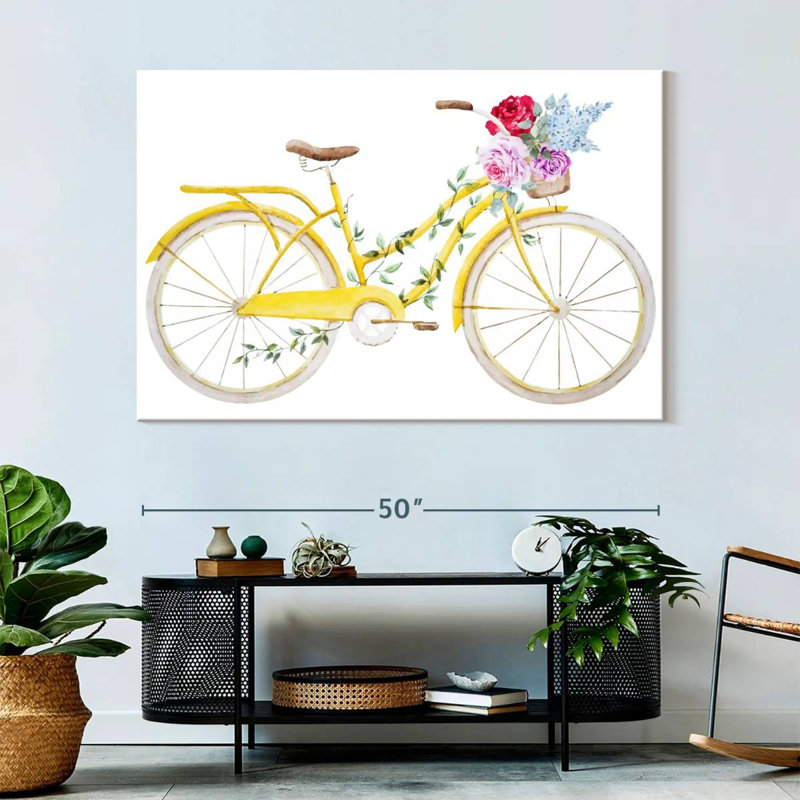 Mehar Flower Bicycle, 34" H x 51" W