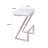 Bova Modern Backless Counter or Bar Height Barstool with Footrest in Metal and Faux Leather-23206439-41671421
