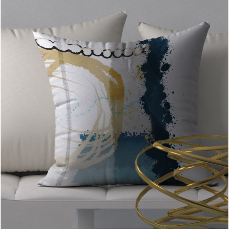 Housse de coussin carrée naturelle/insert, 18 po x 18 po