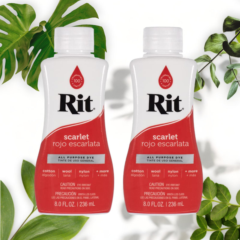 Scarlet Red Multi-Purpose Liquid Dye 8oz 2-Pack, Red 
