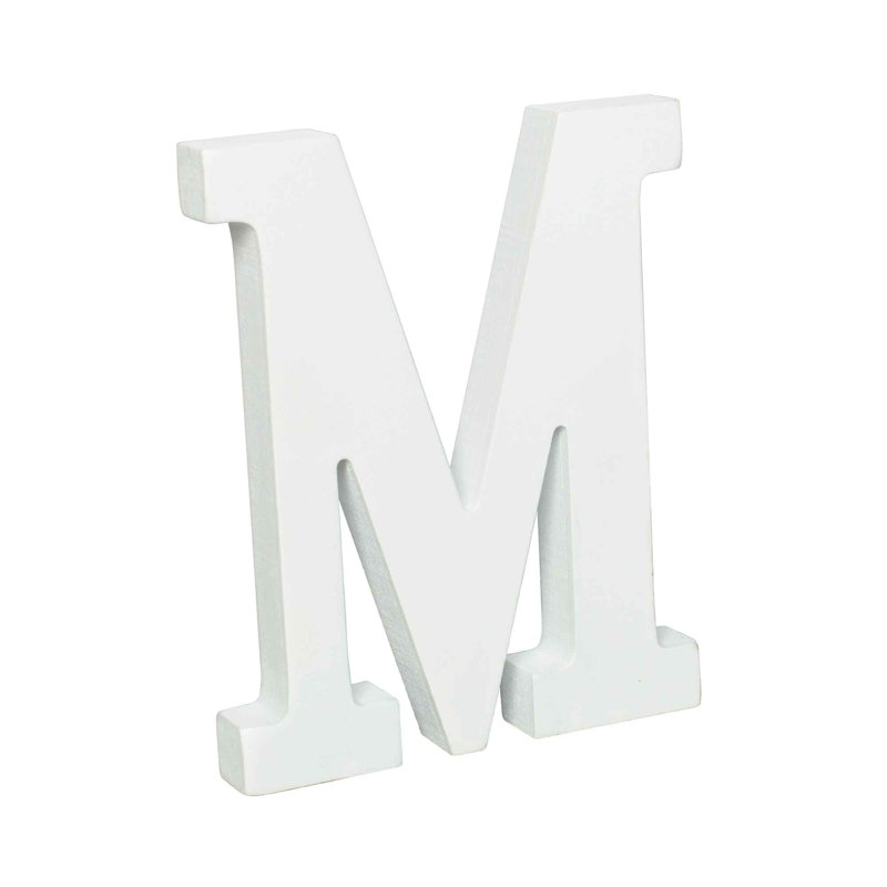 Bloc de lettres en bois, M