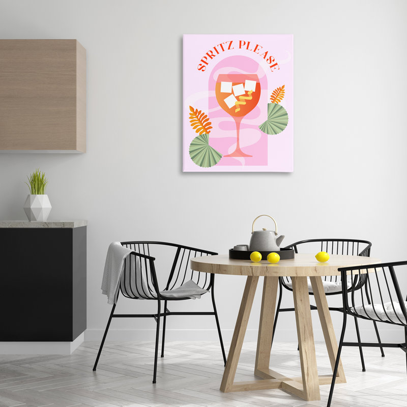 Art mural sur toile "Spirz s'il vous plaît" par Daphne Polselli bp-834_CN, H 40 po x l 30 po