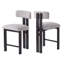 Tabourets ronds élégants de 26,5 po avec dossier bas - siège rembourré confortable et structure en métal noir pour la cuisine et la salle à manger-27437209-27437213
