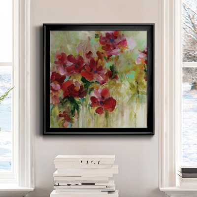«Garden Play II», peinture sur toile encadrée